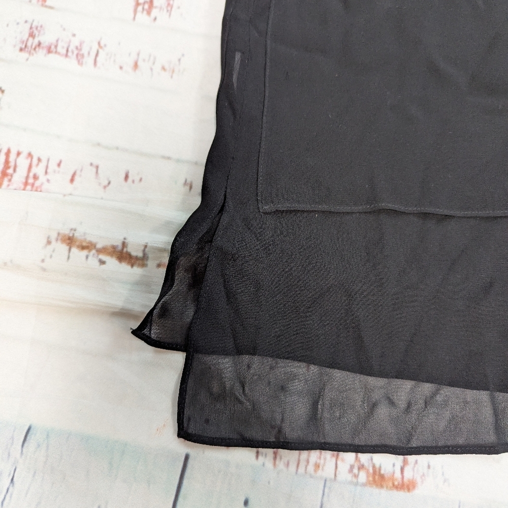 Vince silk layered Black Sleeveless Top - Picture 7 of 7
